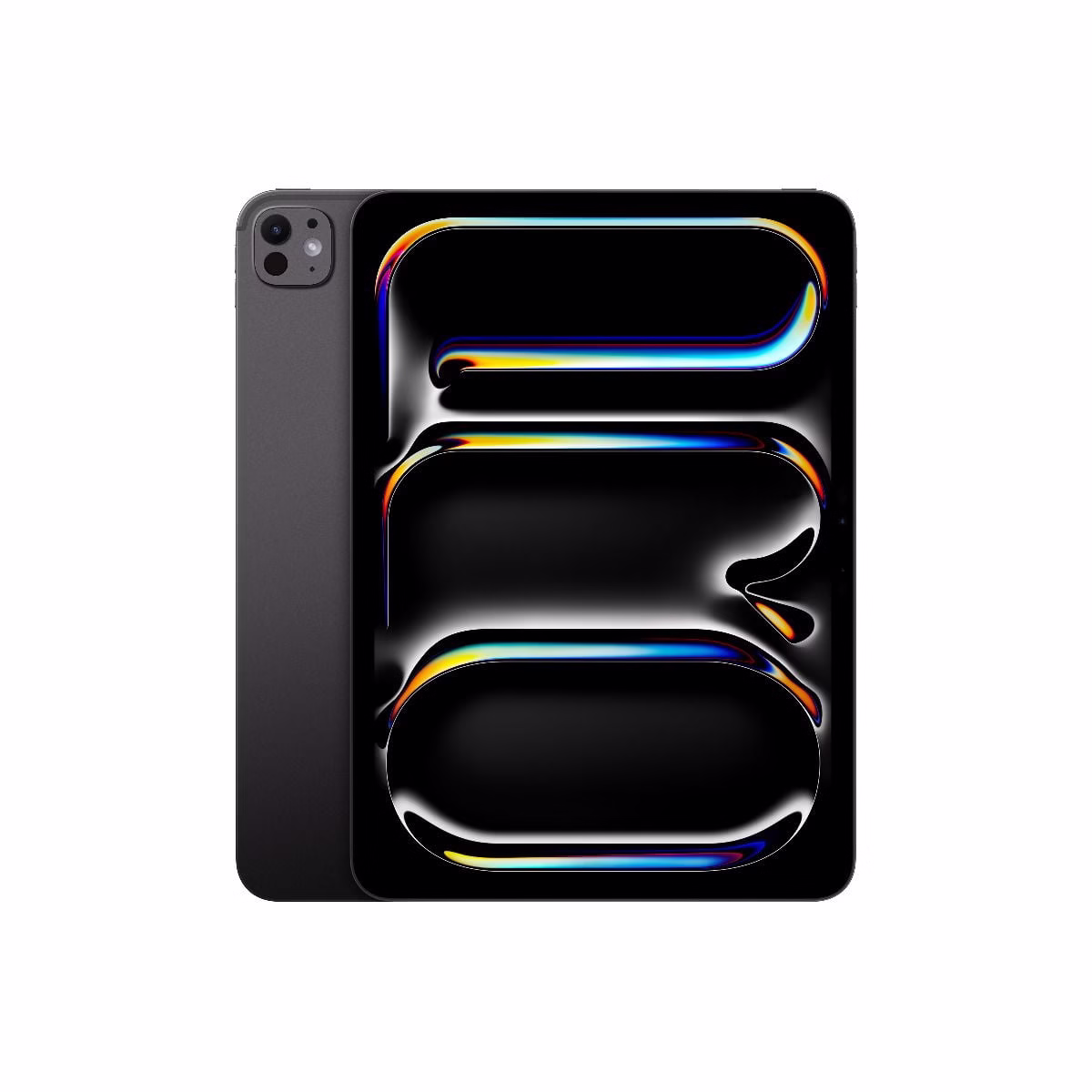 Apple iPad Pro 12.9 M4 — back view, Space Black
